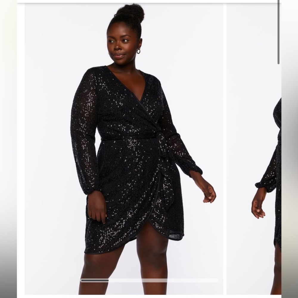 Forever 21+ - Sequin Black Dress